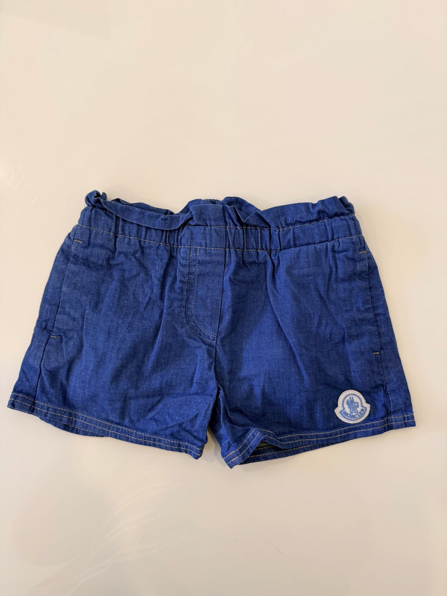 *Pre Loved* Moncler girls denim shorts age 12-18 months