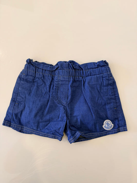 *Pre Loved* Moncler girls denim shorts age 12-18 months