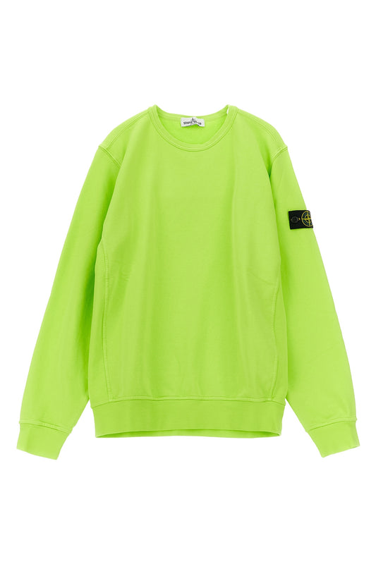 SS2026 Stone Island Cotton Sweatshirt in Lime