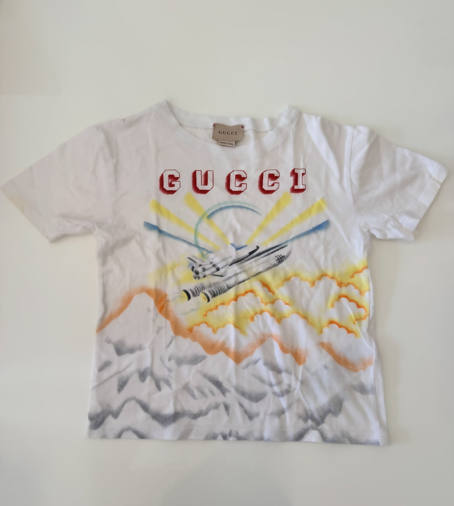 *Pre Loved* Gucci T Shirt age 6 Aeroplane Print