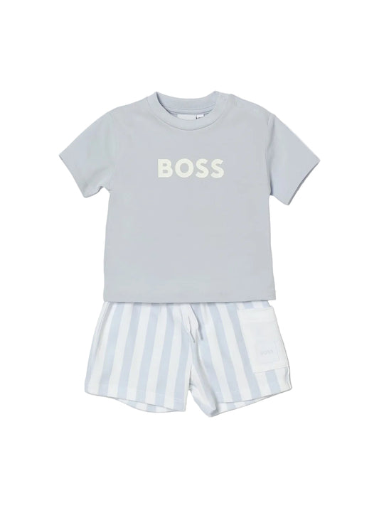 Boss Short Set in Sky Blue