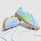 Adidas Gazelle Indoor in Clear Sky, Solar Green & Gum 3 Size UK 5