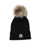 Moncler Wool Beanie in Black