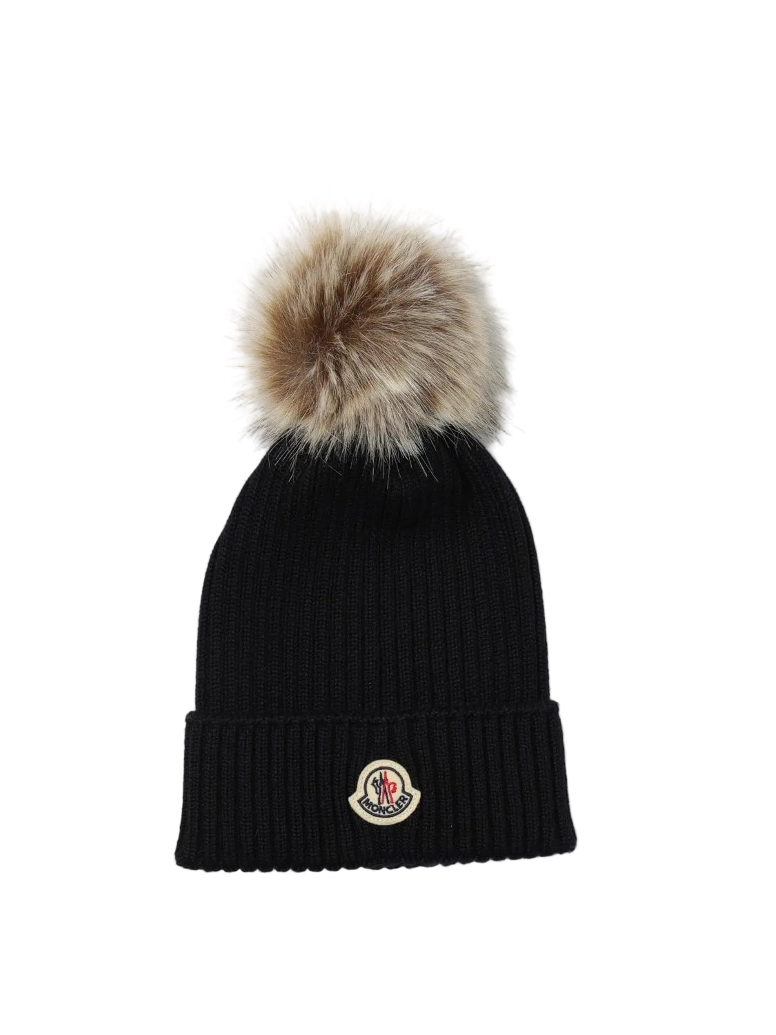 Moncler Wool Beanie in Black