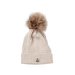 Moncler Wool Beanie in Beige