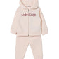 Moncler Light Pink Embroidered Heart Logo Tracksuit