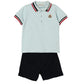 Moncler Polo Shirt and Short Set in Blue