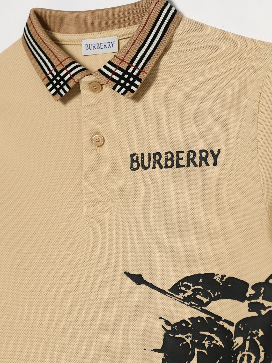 Burberry Knight Cotton Piqué Polo Shirt