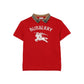 Burberry Knight Cotton Polo Shirt in Red