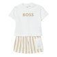 Boss Short Set in Beige