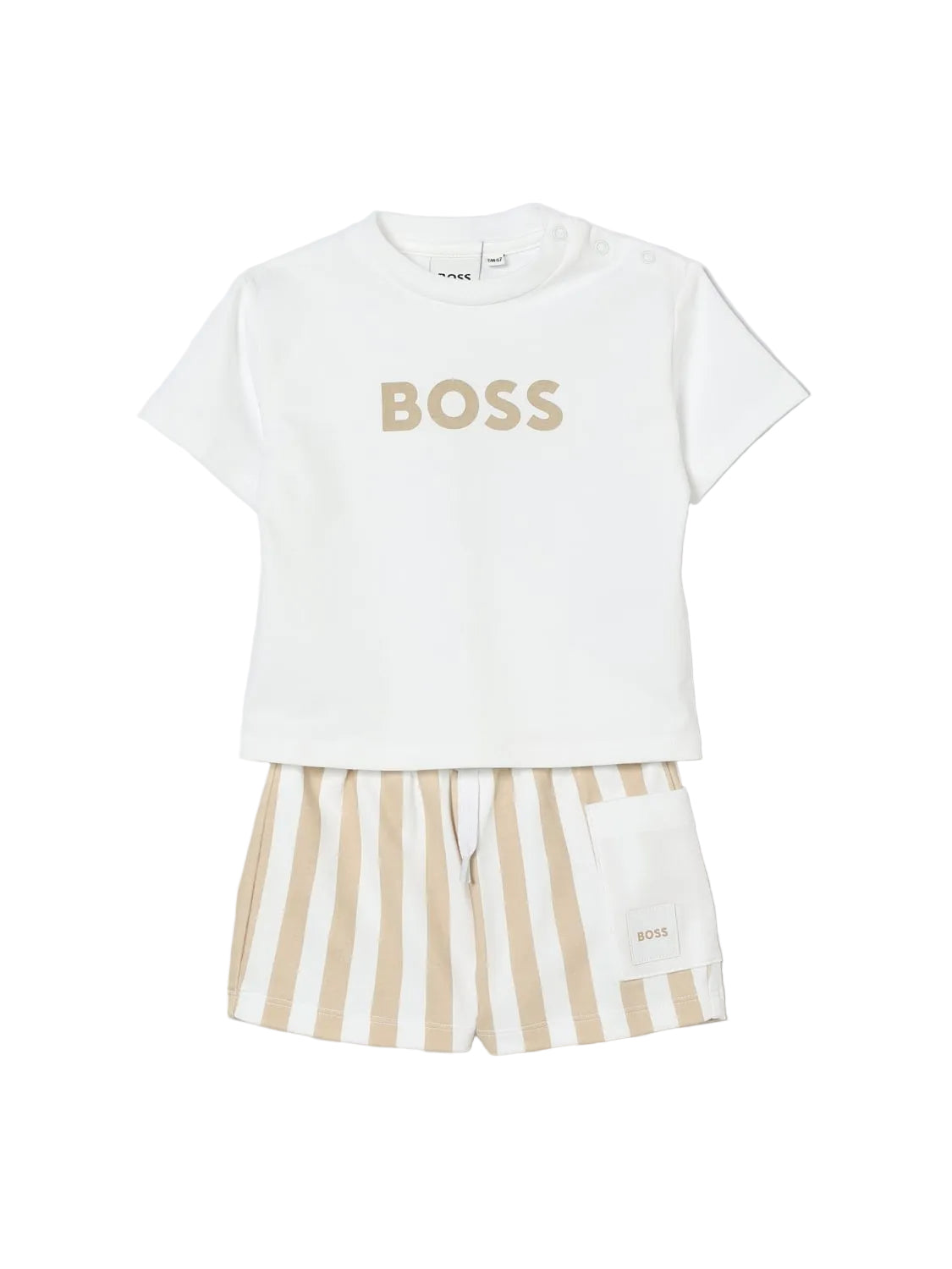 Boss Short Set in Beige